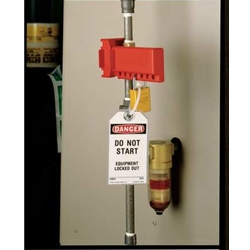 Ball valve lockout 3/8"-1 1/4" Red