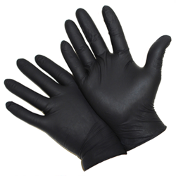 5 Mil Industrial Grade Powder Free Black Nitrile Gloves