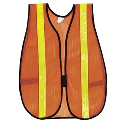 Orange Velcro Mesh Vest