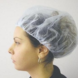 White 24" Bouffant Cap 1000/Case
