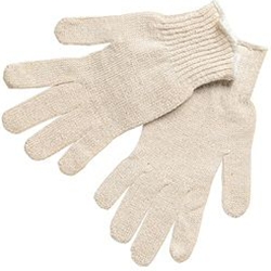 White String Knit Glove L