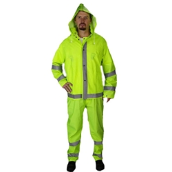 Econo-Viz 1820S 3-Piece Rainsuit w/Reflective Tape