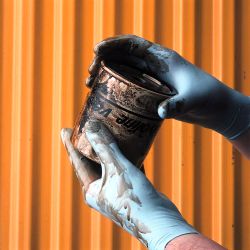 N-DEX Plus nitrile disposable gloves powdered