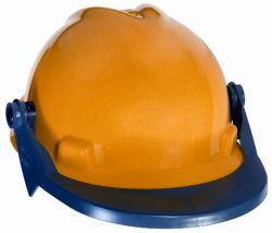 Foldback faceshield frame metal cap style